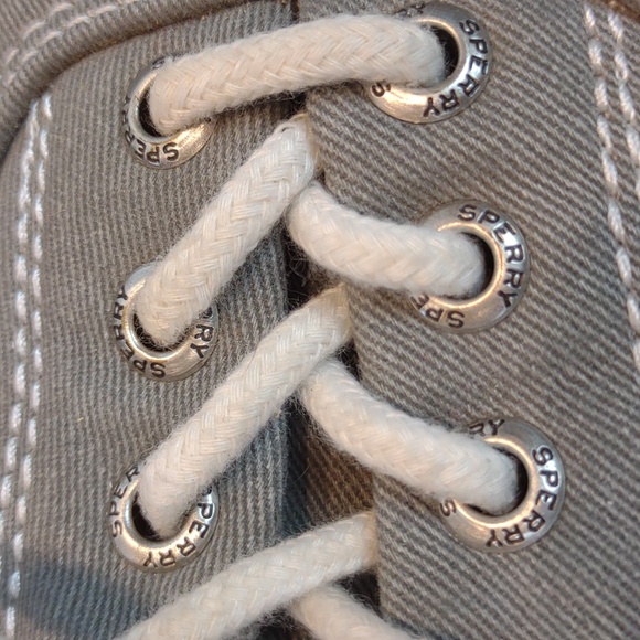 Sperry Topsider Men's Grey Halyard CVO Lace Up Saltwashed Sneaker - Picture 13 of 13